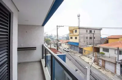 Apartamento a venda no centro de diadema, com 2 quartos, sala com sacada