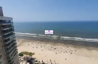 Belissimo apartamento em frente ao mar com varanda enorme, 3 dorms sendo uma suíte e duas vagas