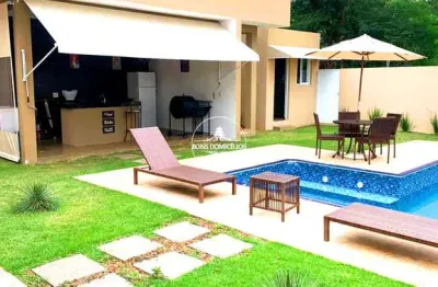 Belíssima casa térrea para locação  no condomínio clube central park vargem grande