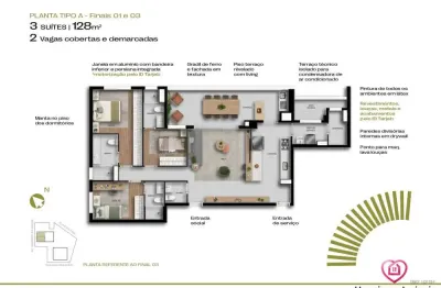 Apartamento com 3 quartos à venda na avenida senador casemiro da rocha, 683, mirandópolis, são paulo, 128 m2 por r$ 1.988.900