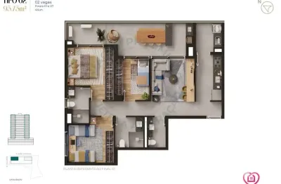 Apartamento com 3 quartos à venda na rua visconde de guaratiba, 105, cursino, são paulo, 93 m2 por r$ 1.089.900
