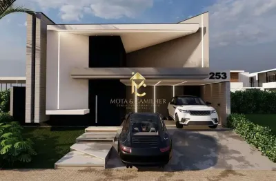 Linda casa térrea recém construída em condomínio fechado