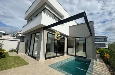 Casa com 4 suítes e piscina à venda no condomínio cyrela .