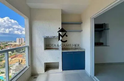 Apartamento com varanda gourmet para locação - jardim das nações, taubaté