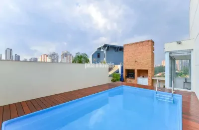 Cobertura duplex 3 quartos 2 suite 4 vagas deposito em rua fechada  no panamby.