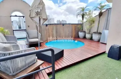 Linda cobertura triplex- 150,0m² 3 quartos, suíte, 4 gar -