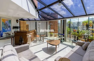 Belíssima cobertura duplex, 412m², em moema, totalmente reformada
