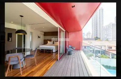 Apartamento para alugar com 100m², 1 quarto e 2 vagas mobiliado