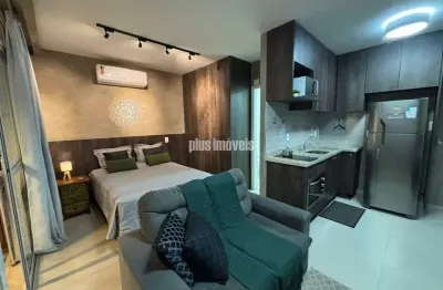 Studio para alugar com 35m², 1 quarto e 1 vaga- mobiliado