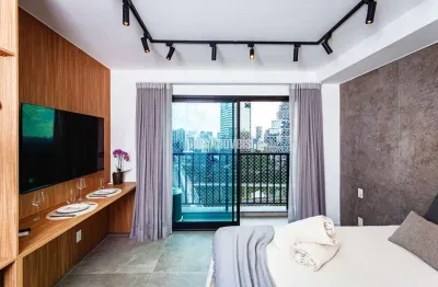 Pinheiros! studio mobiliado! prédio novo! ótimo investimento!