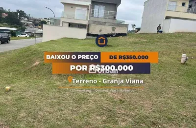Terreno à venda, 125 m² por r$ 299.000,00 - granja viana - cotia/sp