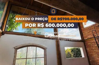 Casa com 1 dormitório à venda por r$ 600.000,00 - jardim semiramis - cotia/sp
