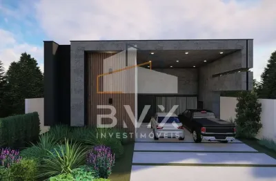 Casa de alto padrão em condomínio de luxo em alphaville nova esplanada, votorantim-sp: 4 quartos, 4 suítes, 2 salas, 5 banheiros, 4 vagas de garagem, 269,18 m².