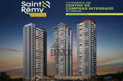 Venda saint remy residence e galerie, const. planeta, c/ centro de compras integrado, 69 m², 2 dorm (1 suíte), 1 vaga, campolim, sorocaba