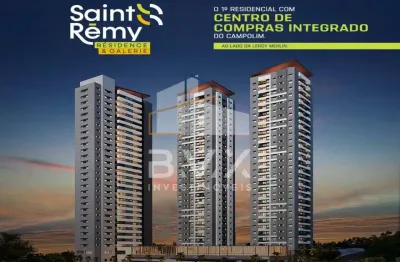 Venda saint remy residence e galerie, const. planeta, c/ centro de compras integrado, 98 m², 3 dorm (2 suítes), 2 vagas, campolim, sorocaba