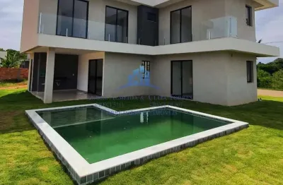 Casa em condomínio para venda em camaçari, 4 dormitórios, 4 suítes, 5 banheiros, 6 vagas