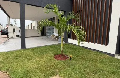 Linda casa reformada no condominio lantai com 3 suites e espaço gourmet