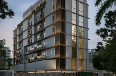 Residencial  lançamento com apartamento de três quartos.