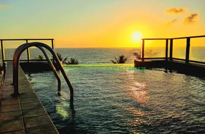 Flat pé na areia, vista mar, top 5 aibnb, jardim oceania - joão pessoa