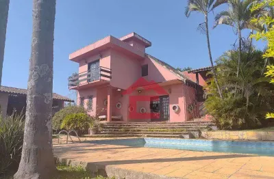Chácara com 5 dormitórios, 2100 m² - venda por r$ 850.000,00 ou aluguel por r$ 5.500,00/mês - água espraiada - cotia/sp