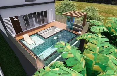Linda casa em construção no alphaville litoral norte 2 r$1.850.000,00