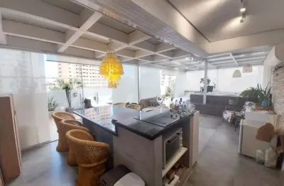 Apartamento garden, 180 m², 2 dormitórios, churrasqueira, jacuzzi , no estuário.  ‌