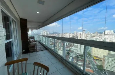 Apartamento 3 dormitórios, escritório, 194 m² , varanda gourmet, vista mar no embaré!