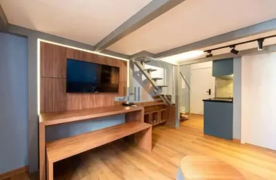 Studio mobilado com 35 m² na vila madalena para venda ou locação