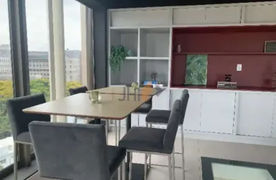 Excelente studio mobiliado para locação ? varanda com vista privilegiada para oscar freire