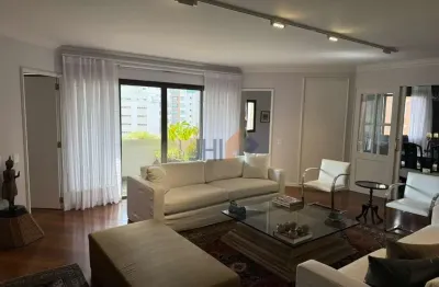 Apartamento mobiliado, com 224 m² no jardim paulista, para locação