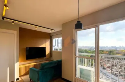 Apartamento mobiliado, com 40 m² na city boaçava, para locação