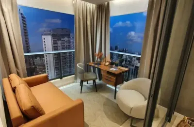 Studio mobiliado para alugar, 43m², vaga , lazer completo e próximo do metro