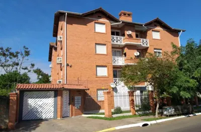 Imóvel semi mobiliado em são leopoldo: apartamento com vaga coberta e salão de festas