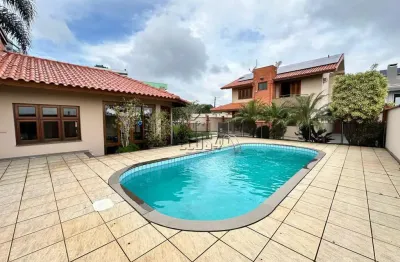 Casa à venda em são leopoldo - semi mobiliada - piscina e lareira - morro do espelho
