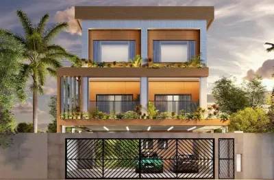 Sobrado de condomínio com 2 quartos, guilhermina, praia grande - r$ 390 mil, cod: 138668