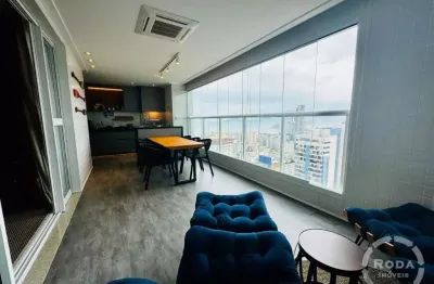 Apartamento à venda – 122m² | 3 suítes | 2 vagas demarcadas | castell di gonzaga – gonzaga, santos/sp