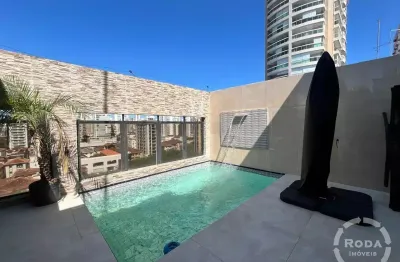 Cobertura em boqueirão, santos – 336 m², 3 dormitórios, 1 suíte