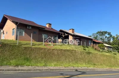 Casa em condomínio fechado com 3 quartos à venda no pomerode fundos, pomerode , 107 m2 por r$ 485.000