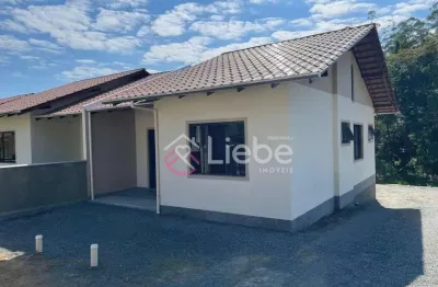 Casa em condomínio fechado com 2 quartos à venda no vale do selke grande, pomerode , 62 m2 por r$ 430.000