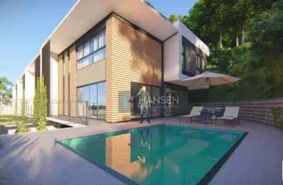 Sobrado com 3 suítes  à venda, 311 m² por r$ 3.024.951 - américa - joinville/sc