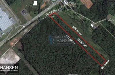 Terreno à venda, 110.507 m² por r$ 8.800.000 - corveta - araquari/sc