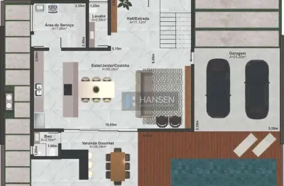 Sobrado com 3 suítes à venda, 270 m² por r$ 2.651.390 - américa - joinville/sc
