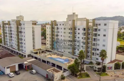 Cobertura com 3 dormitórios à venda, 126 m² por r$ 843.862,76 - saguaçu - joinville/sc