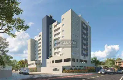 Apartamento com 1 suíte + 1  dormitório  à venda, 47 m² por r$ 365.900 - saguaçu - joinville/sc