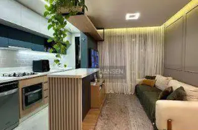 Apartamento com 1 suíte + 1 dormitório  à venda, 65 m² por r$ 590.000 - anita garibaldi - joinville/sc