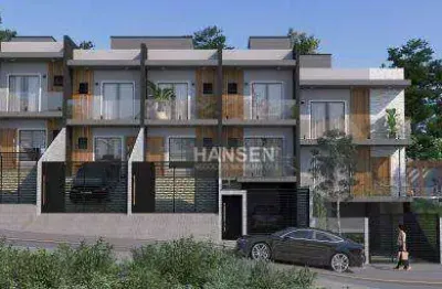 Sobrado/geminado  com 2 suítes à venda, 68 m² por r$ 445.000 - glória - joinville/sc