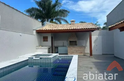 Casa térrea nova com piscina e área gourmet à venda – jardim comendador, itanhaém
