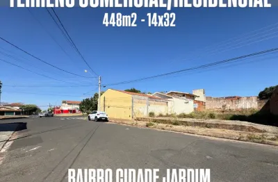 Terreno comercial ou residencial localizado na zona sul bairro cidade jardim com 448m2