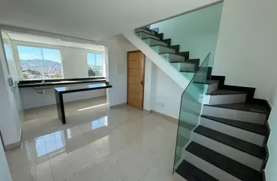 Cobertura com 2 quartos à venda na rua pedra coral, 120, piratininga (venda nova), belo horizonte por r$ 420.000