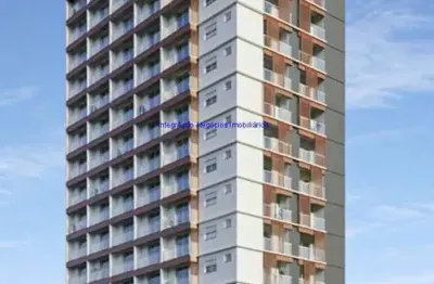 Apartamento studio 25m², 01 dormitório e 01 banheiro; (fotos ilustrativas, entrega prevista para abril/2025)  condomínio com portaria, churrasqueira